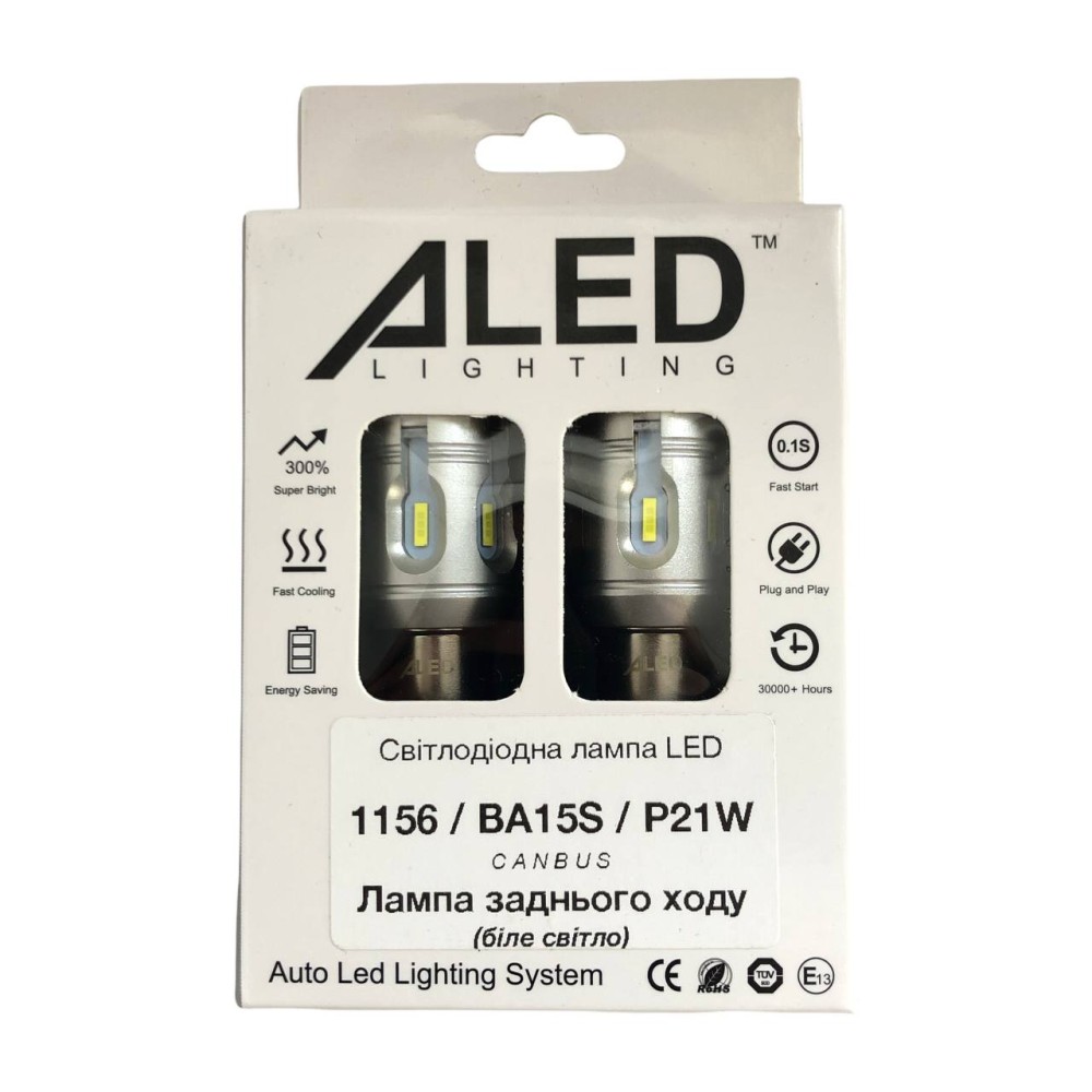 Led лампы заднего хода Aled P21W (1156/BA15S)
