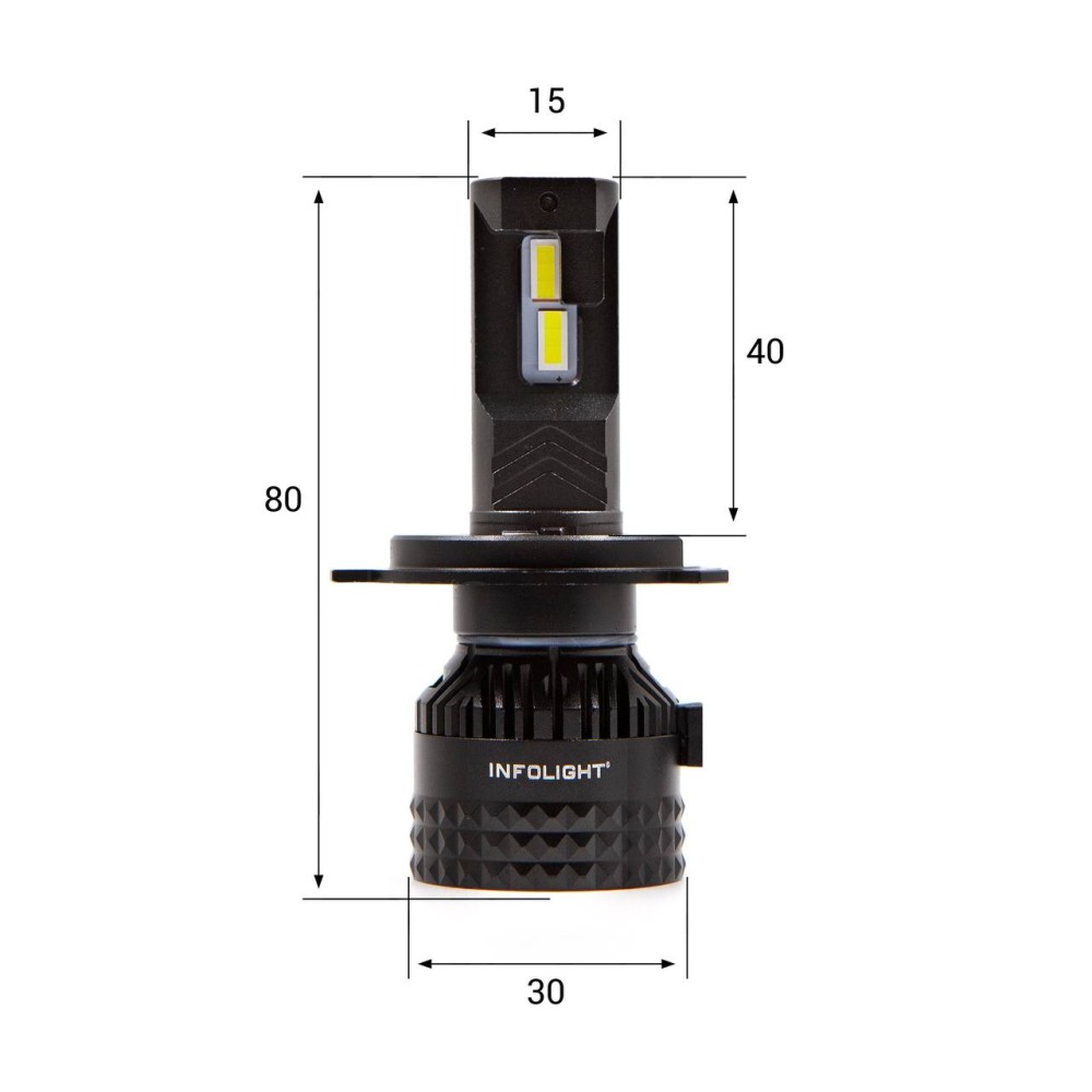 Led лампи Infolight S2 H4 60W (2 шт.)
