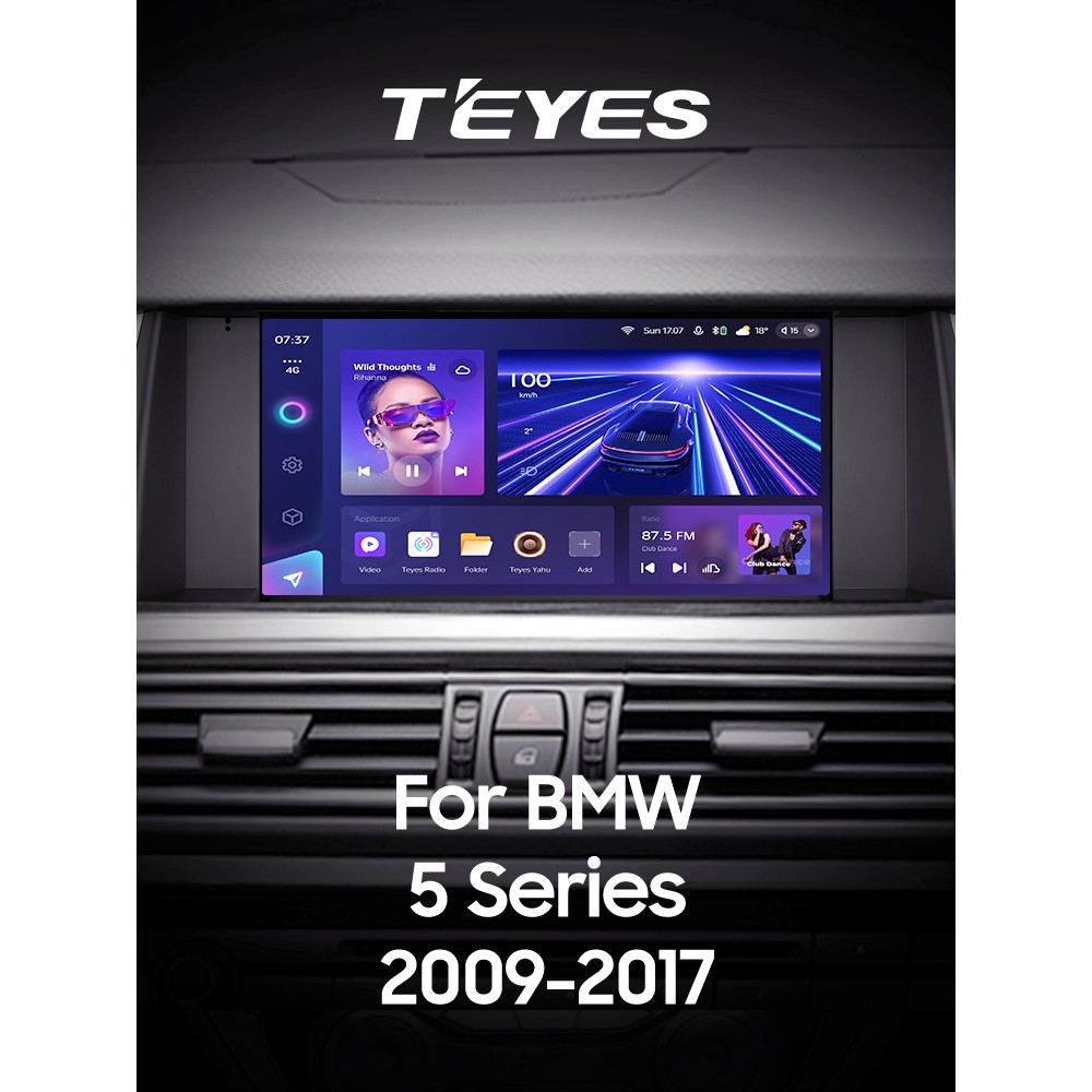 Штатна магнітола Teyes CC3 4+32 Gb BMW 5 Series F10 F11 CIC 2009-2013 9" 2k (L3)