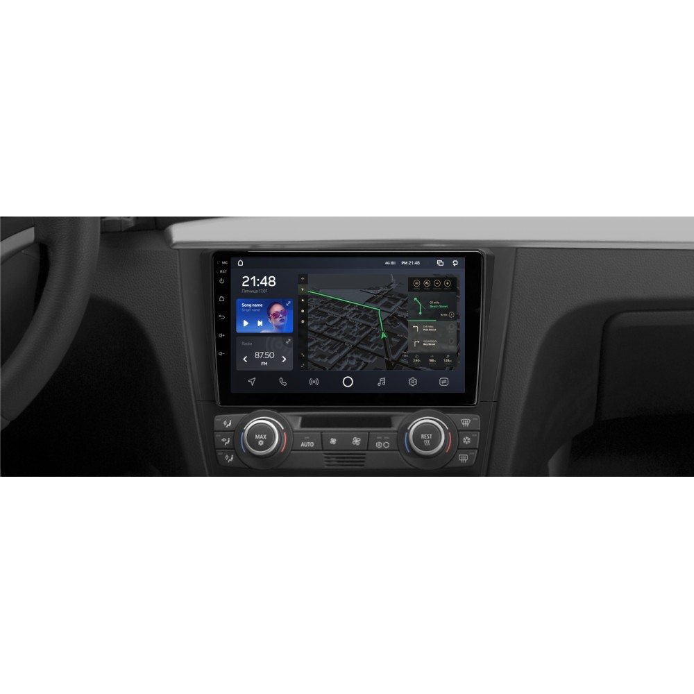 Штатна магнітола AMS T910 6+128 Gb BMW 1 E88 E82 E81 E87 2004-2011 (F2) 9" (L2)