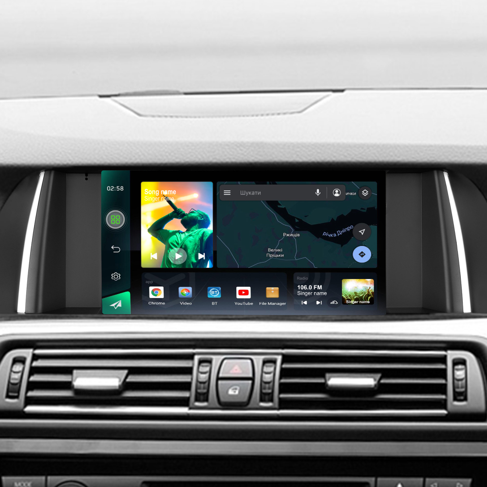 Штатна магнітола SIGMA X9232 ANDROID 10 2+32 Gb 4G DSP BMW 5 Series F10 F11 CIC 2009-2013 9" (L3)