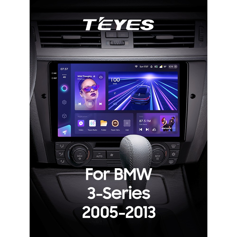 Штатна магнітола Teyes CC3 6+128 Gb з коловим оглядом 360° BMW 3 E90 E91 E92 E93 2005-2013 9" 2k