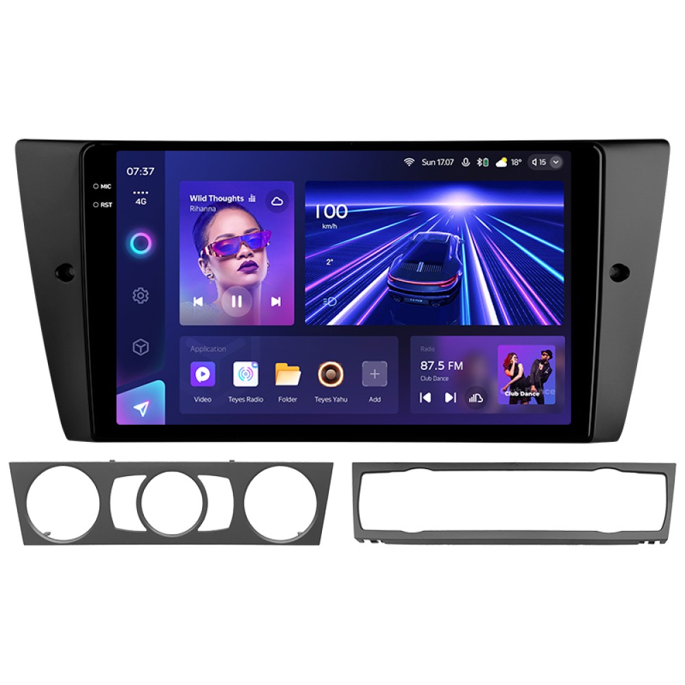 Штатна магнітола Teyes CC3 6+128 Gb з коловим оглядом 360° BMW 3 E90 E91 E92 E93 2005-2013 9" 2k