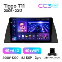 Штатна магнітола Teyes CC3 4+64 Gb Chery Tiggo T11 1 2005 - 2013 9" 2k