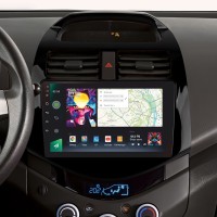 Штатна магнітола SIGMA PRO 9464 ANDROID 12 4+64 Gb 4G DSP Chevrolet Spark M300 2009 - 2016 (F1) 9"
