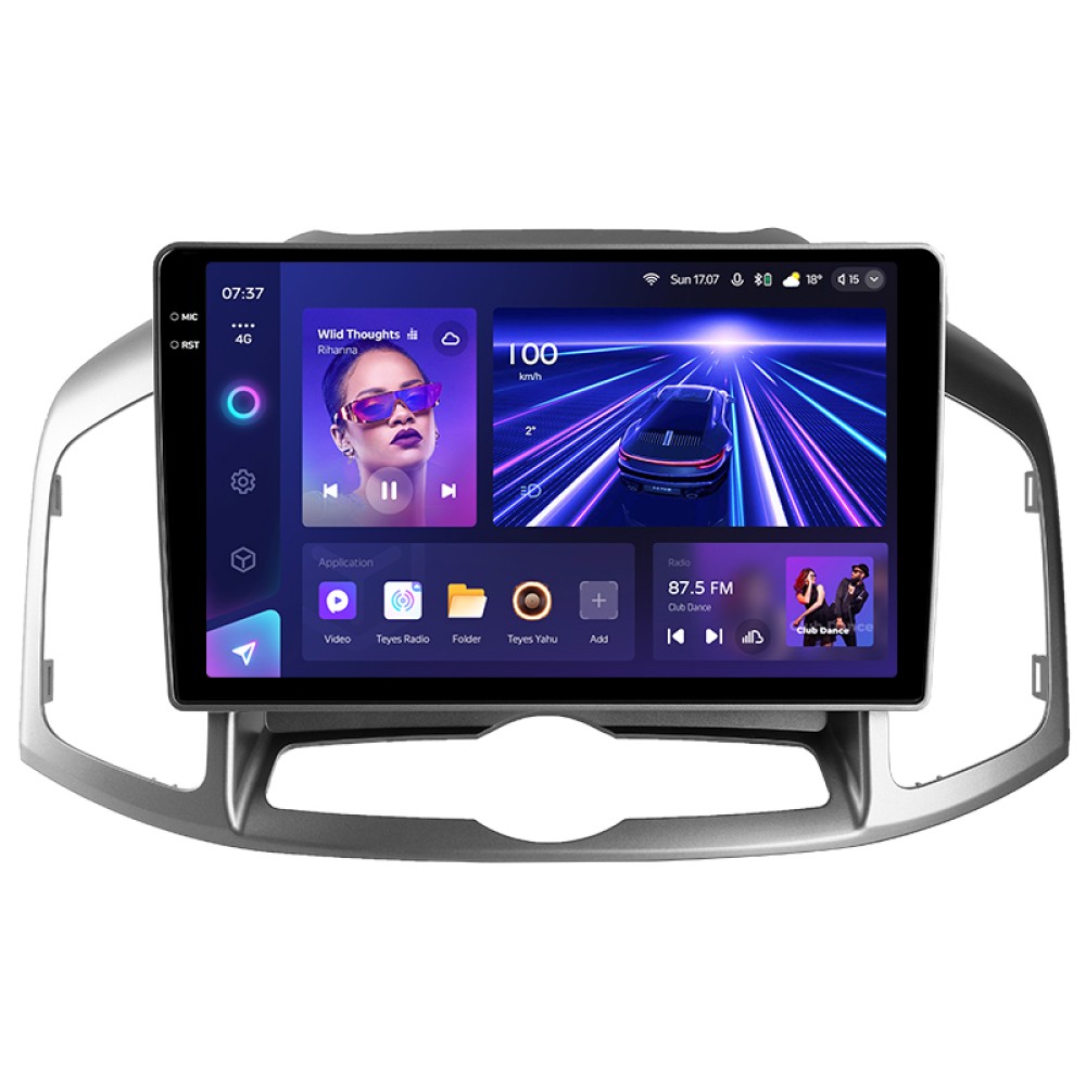 Штатна магнітола Teyes CC3 6+128 Gb з коловим оглядом 360° Chevrolet Captiva 1 2011-2016 10" 2k (L1)