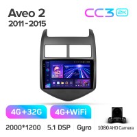 Штатна магнітола Teyes CC3 4+32 Gb Chevrolet Aveo 2 2011-2015 9" 2k