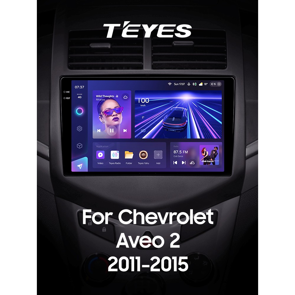 Штатна магнітола Teyes CC3 4+32 Gb Chevrolet Aveo 2 2011-2015 9" 2k