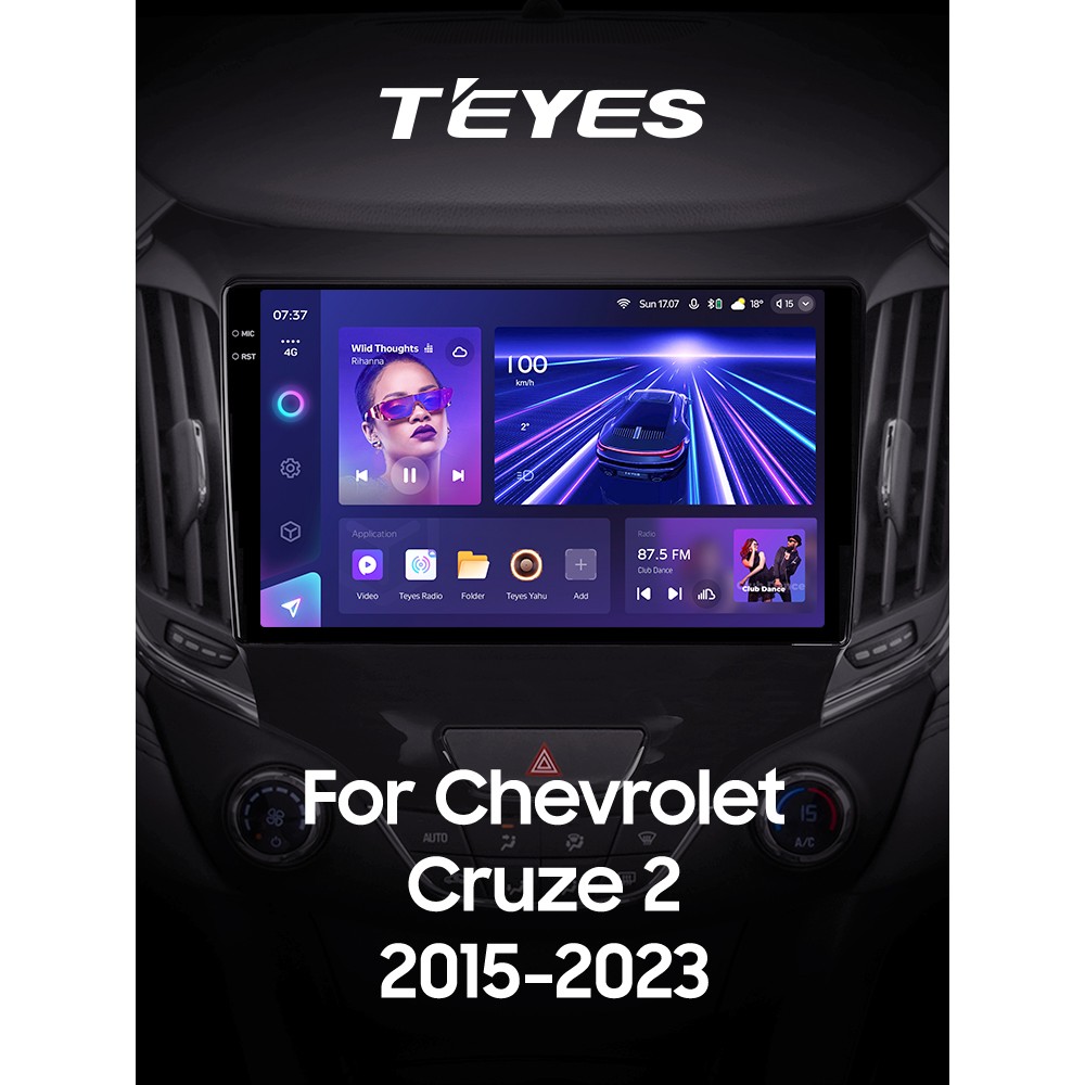 Штатна магнітола Teyes CC3 6+128 Gb з коловим оглядом 360° Chevrolet Cruze 2 2015-2020 9" 2k