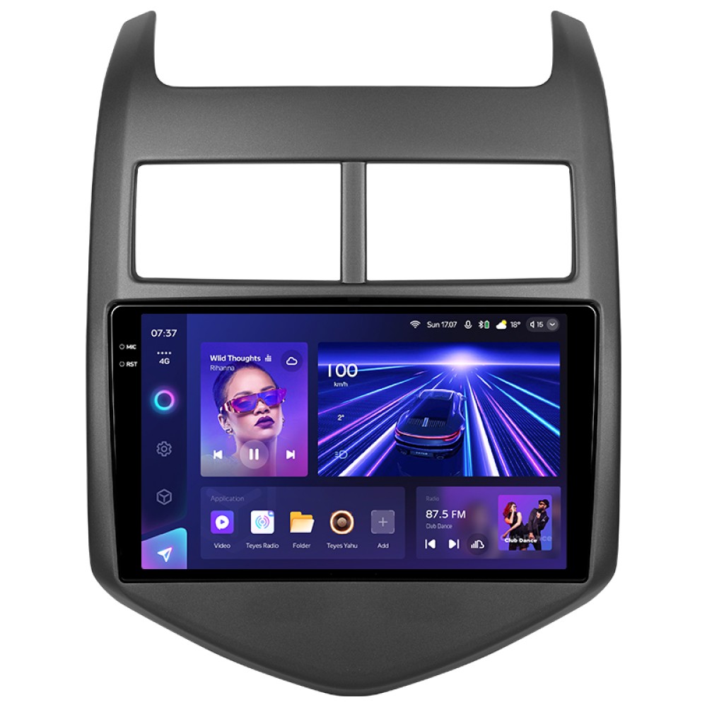 Штатна магнітола Teyes CC3 6+128 Gb з коловим оглядом 360° Chevrolet Aveo 2 2011-2015 9" 2k