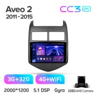 Штатна магнітола Teyes CC3 3+32 Gb Chevrolet Aveo 2 2011-2015 9" 2k