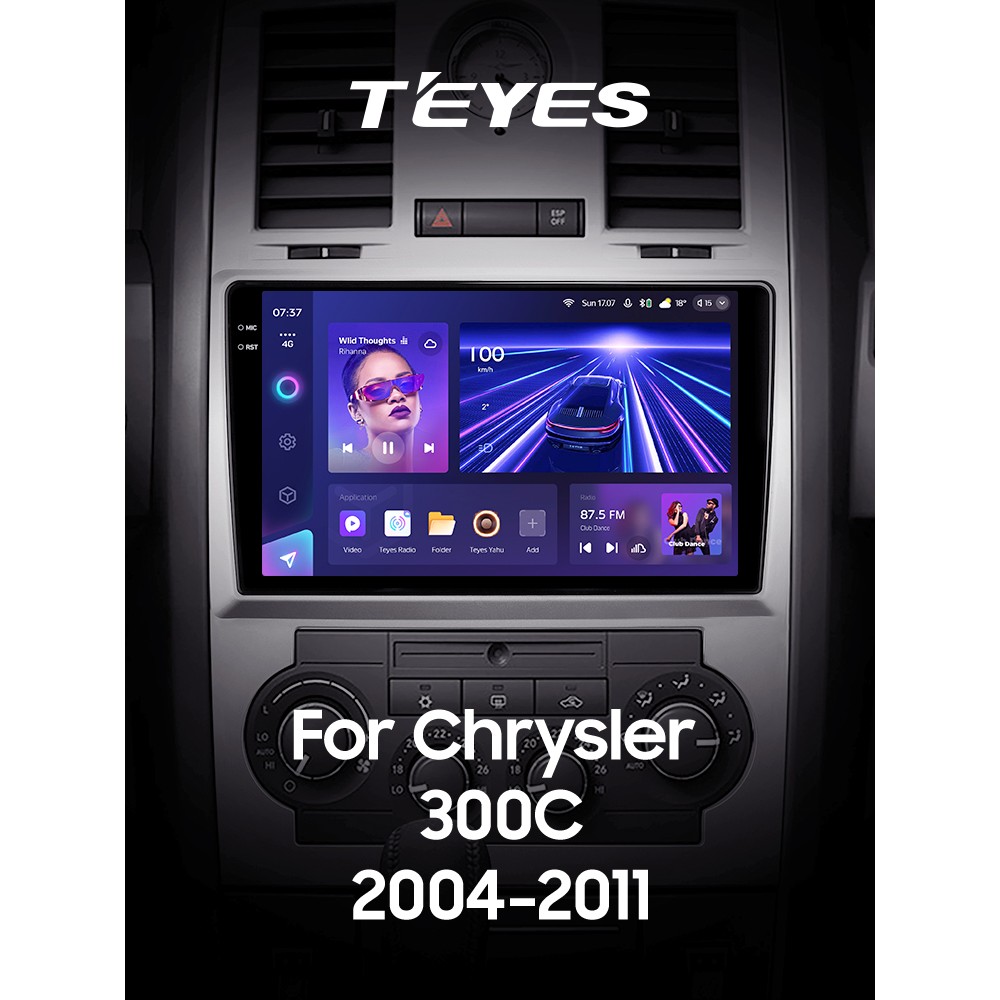 Штатная магнитола Teyes CC3 4+32 Gb Chrysler 300C 1 2004-2011 9" 2k