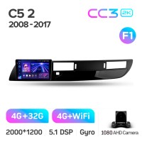 Штатная магнитола Teyes CC3 4+32 Gb Citroen C5 2 2008-2017 (F1) 9" 2k (L1)