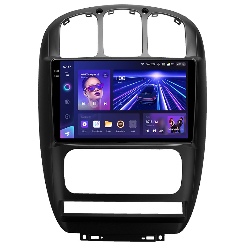 Штатна магнітола Teyes CC3 4+32 Gb Dodge Caravan 4 For Chrysler Voyager RG RS For Town & Country RS 2000-2007 (B) 10" 2k (L1)