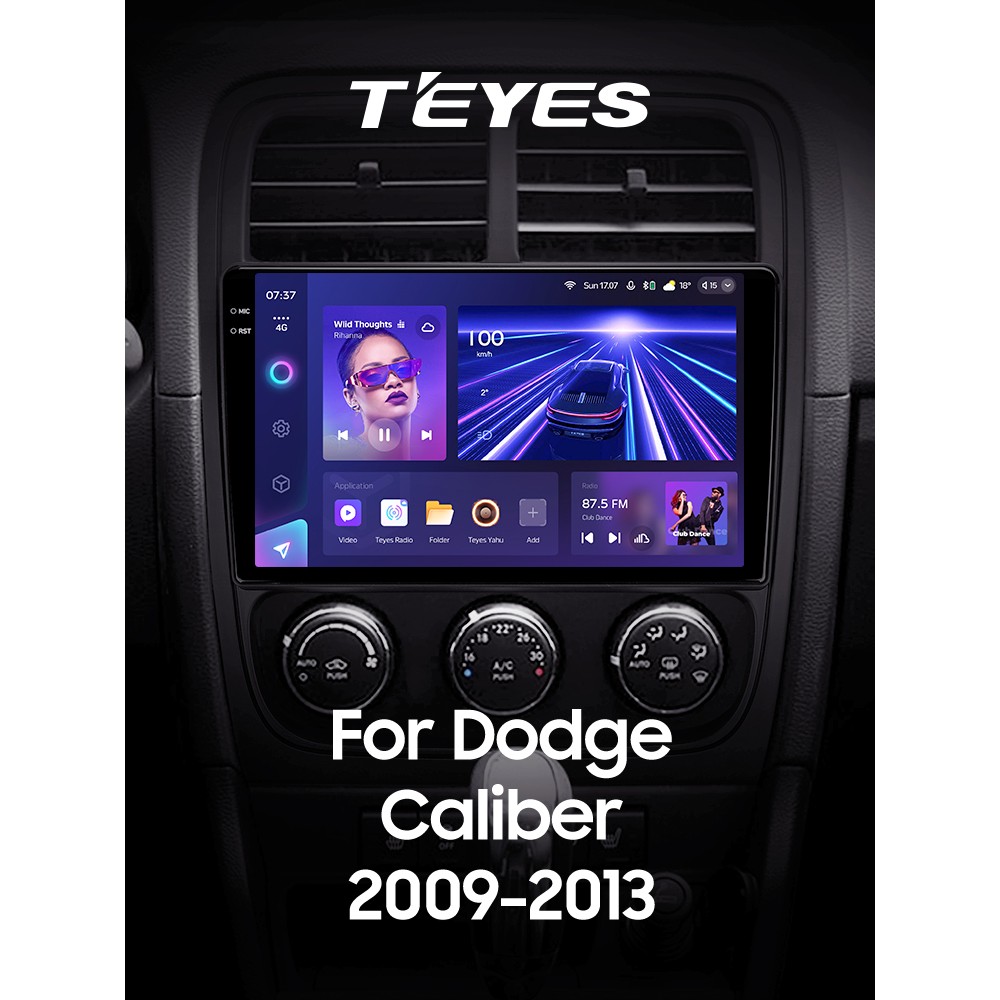 Штатна магнітола Teyes CC3 6+128 Gb Dodge Caliber PM 2009 - 2013 9" 2k (L2)