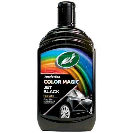 Полироль для кузова с восстановлением цвета Turtle Wax Color Magic Black черная 500 мл