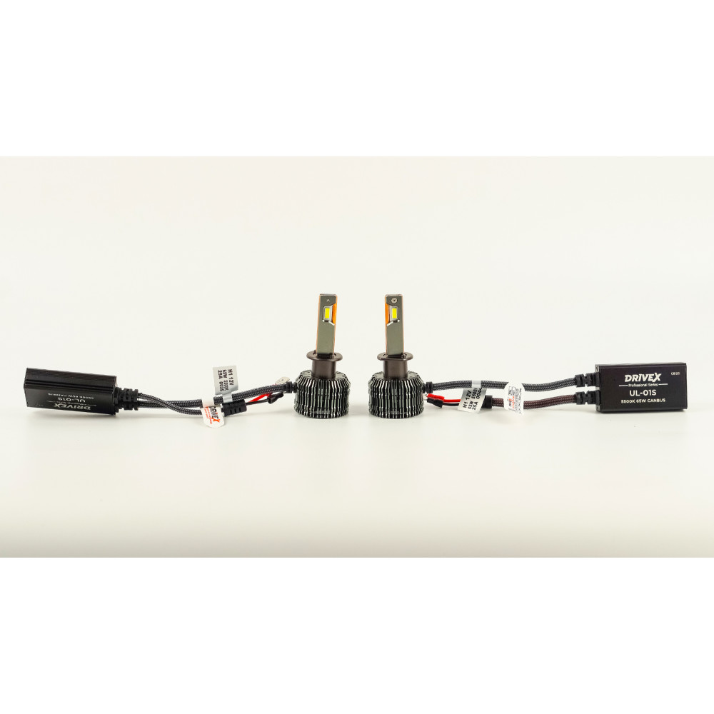 LED лампи автомобільні DriveX UL-01 H1 5.5K 65W CAN к-т.