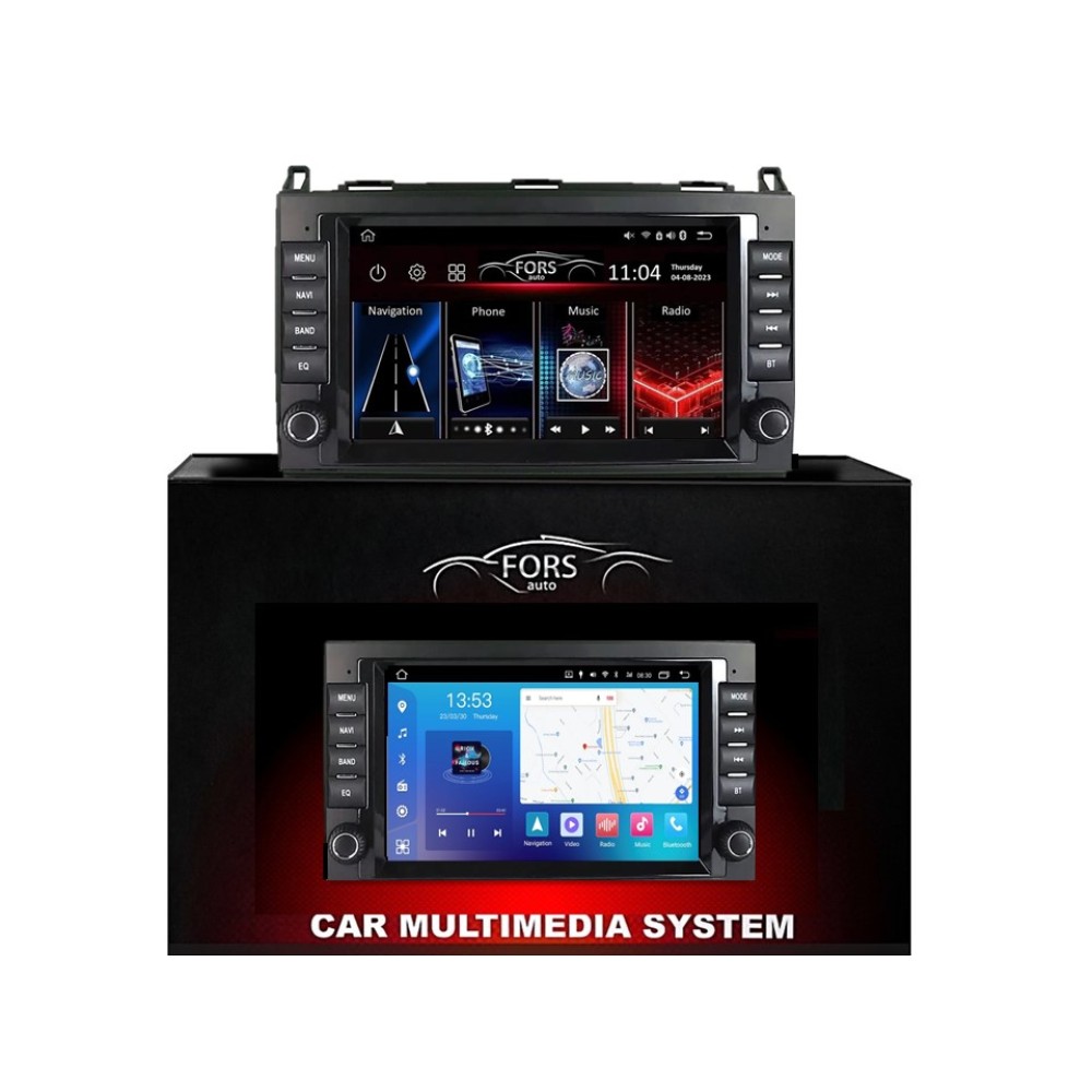Штатна магнітола FORS.auto FS 2 PRO для Mercedes-Benz (7", 2+32Gb, CarPlay) B200/B-class (W245) 2005-2011/A-class (W169) 2004-2012/Vito (W639)//Viano (W639) 2006-2014/Sprinter (W906) 2006+