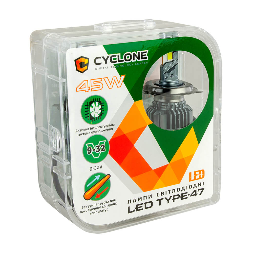 Led лампи CYCLONE Type 47 H1 45W CAN (2 шт.)
