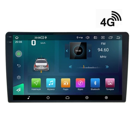 Автомобильная Android магнитола CYCLONE C10-003 DSP (4x64 DSP 2K) 10 дюймов