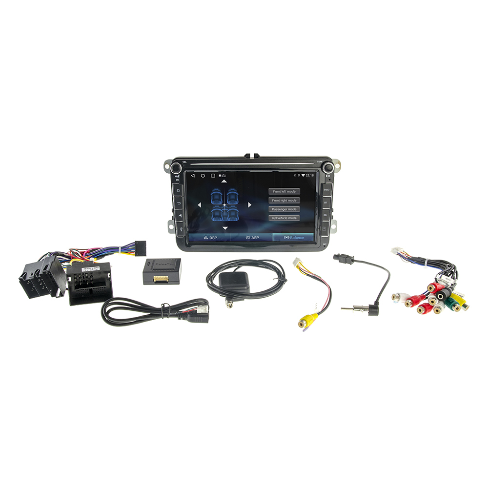 Штатная Android автомагнитола для VW SKODA SEAT (2x32 CarPlay Android Auto) DSP 8 дюймов