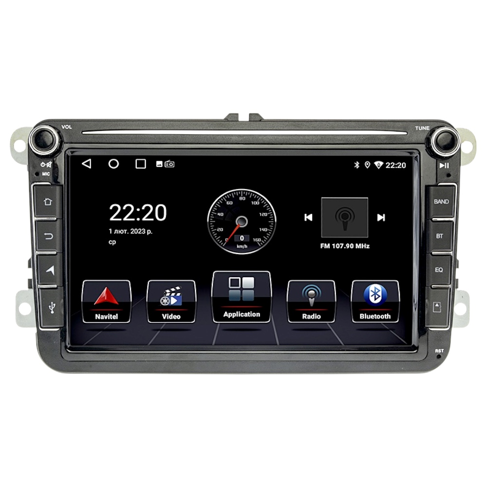 Штатная Android автомагнитола для VW SKODA SEAT (2x32 CarPlay Android Auto) DSP 8 дюймов