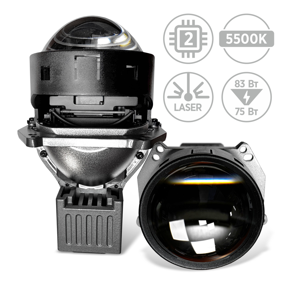 Bi-Led лінзи AMS Ultimate U7 LASER 3.0" V2