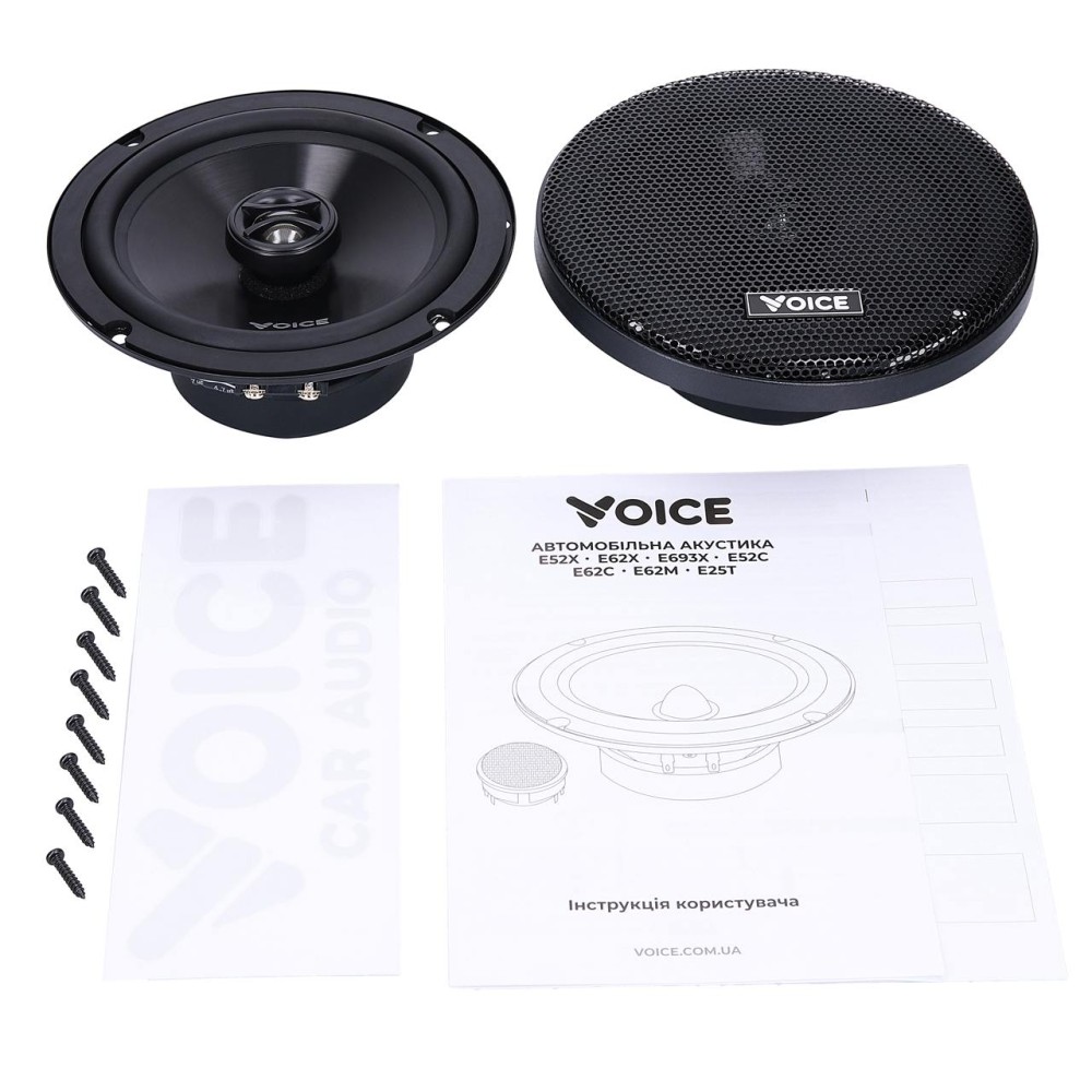 Коаксіальна акустика Voice E62X 6-6.5″ (16-17 см) 70W