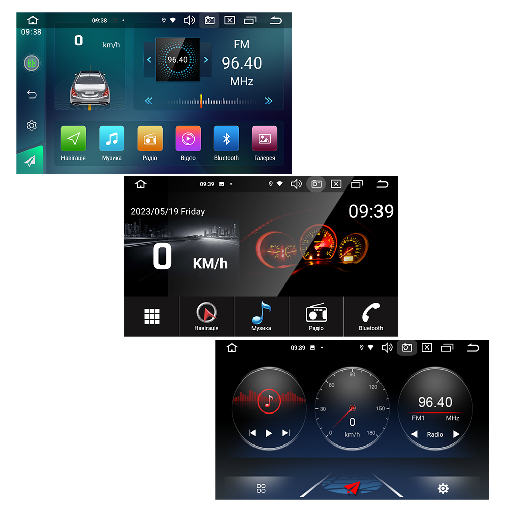 Автомобильная Android магнитола CYCLONE C9 CPL GSM Universal 9 дюймов
