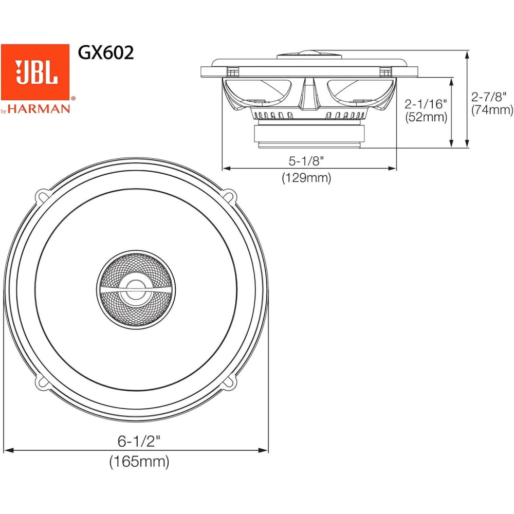 Коаксиальные динамики JBL GX602 (6-6.5″ 16-17 см) 60W