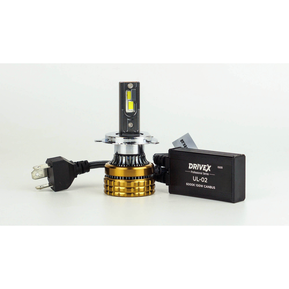 Комплект LED ламп DriveX UL-02 H4 6000K 100W CAN