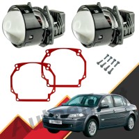 Bi-Led лінзи для фар Renault Megane 2 (2002-2008)