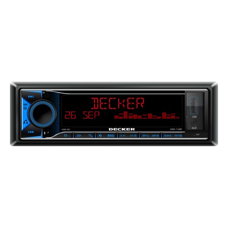 Автомагнитола 1Din DECKER MDR-112 BT 4x50W