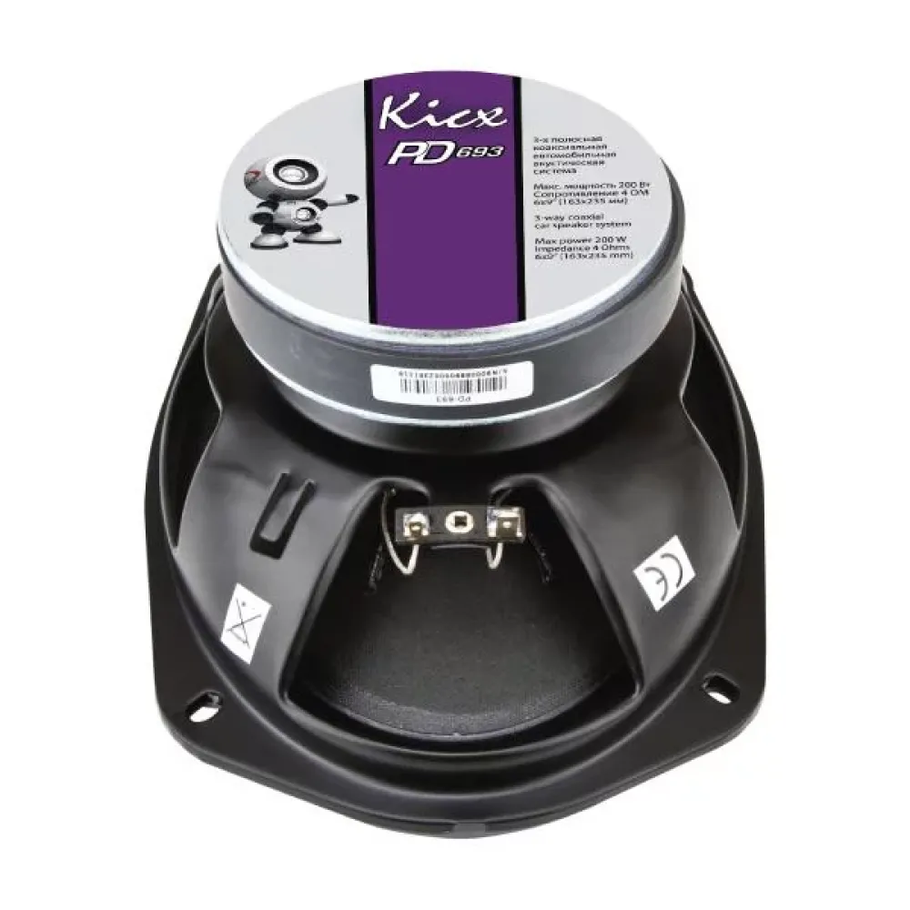 Коаксіальні динаміки овали Kicx PD 652 (6х9″ 15х23 см) 100W