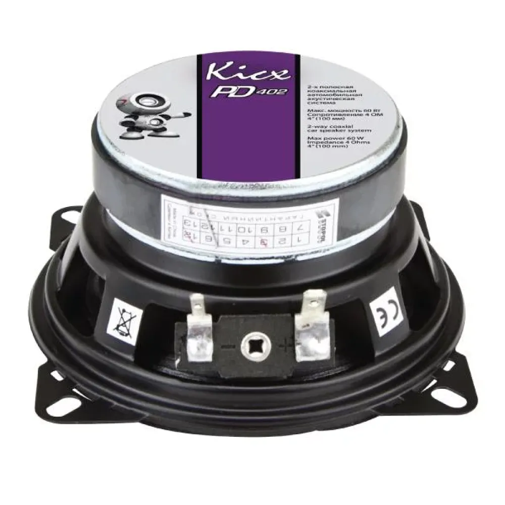 Коаксіальні динаміки Kicx PD 402 (4″ 10 см) 30W