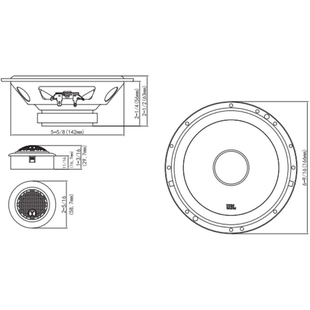 Компонентні автомобільні динаміки JBL STAGE2 624 (6-6.5″ 16-17 см) 45W