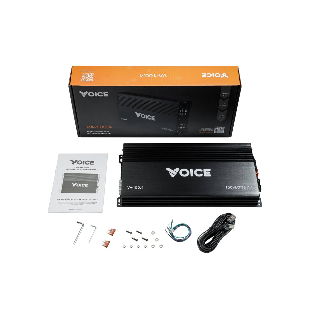 Автомобильный усилитель звука Voice VA-100.4 на 4 канала