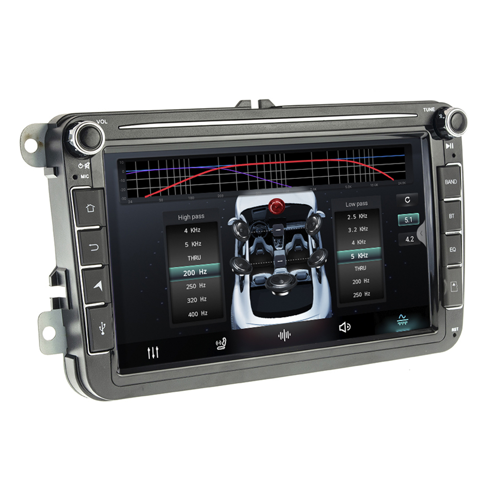 Штатная Android автомагнитола для VW SKODA SEAT (2x32 CarPlay Android Auto) DSP 8 дюймов