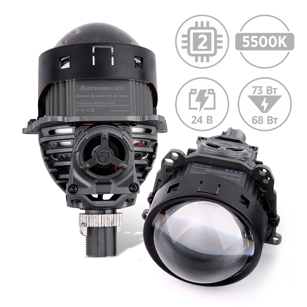 Bi-Led линзы AMS Ultimate U13 TRUCK 3.0 F/R (с резьбовым креплением) 24V