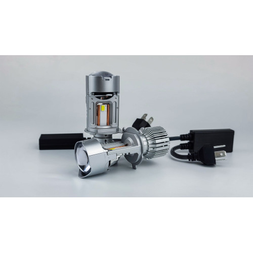 LED лампы автомобильные с линзой DriveX LE-09 H4 H/L 40/55W 9-36V 6000K LED лампы автомобильные с линзой DriveX LE-09 H4 H/L 40/55W 9-36V 6000K