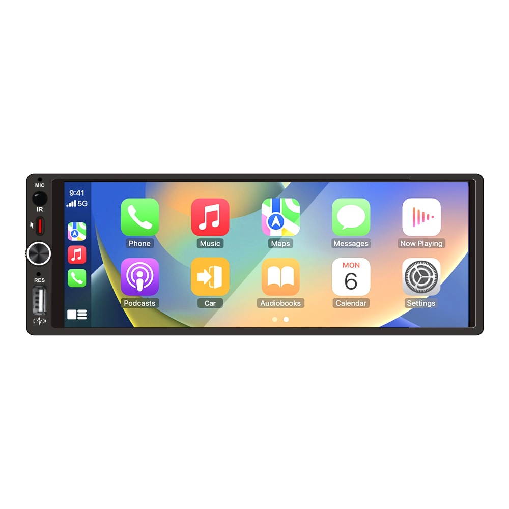 Сенсорная автомобильная магнитола 1Din Geermax X680 CarPlay/Android Auto Сенсорная автомобильная магнитола 1Din Geermax X680 CarPlay/Android Auto