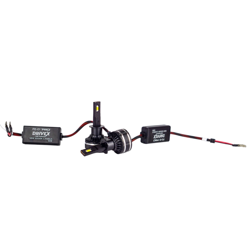 LED лампи автомобільні DriveX FE-01 PRO H1 58W CAN 9-32V 6000K