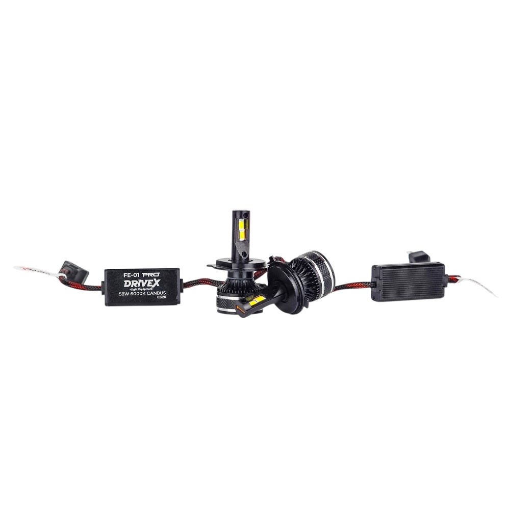 LED лампи автомобільні DriveX FE-01 PRO H4 58W CAN 9-32V 6000K