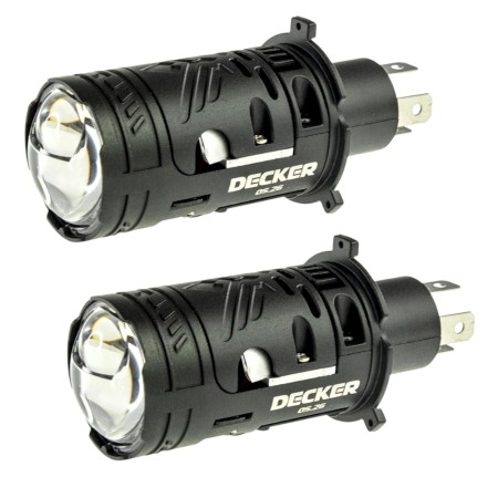 Led лампи з лінзою Decker RGX-02 H4 5500K 45/65W (2 шт.)