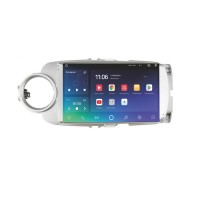 Штатная магнитола SIGMA X9464 ANDROID 10 4+64 Gb 4G DSP Toyota Yaris Vios 2012-2017 Silver 9"