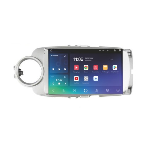 Штатна магнітола SIGMA X9464 ANDROID 10 4+64 Gb 4G DSP Toyota Yaris Vios 2012-2017 Silver 9"
