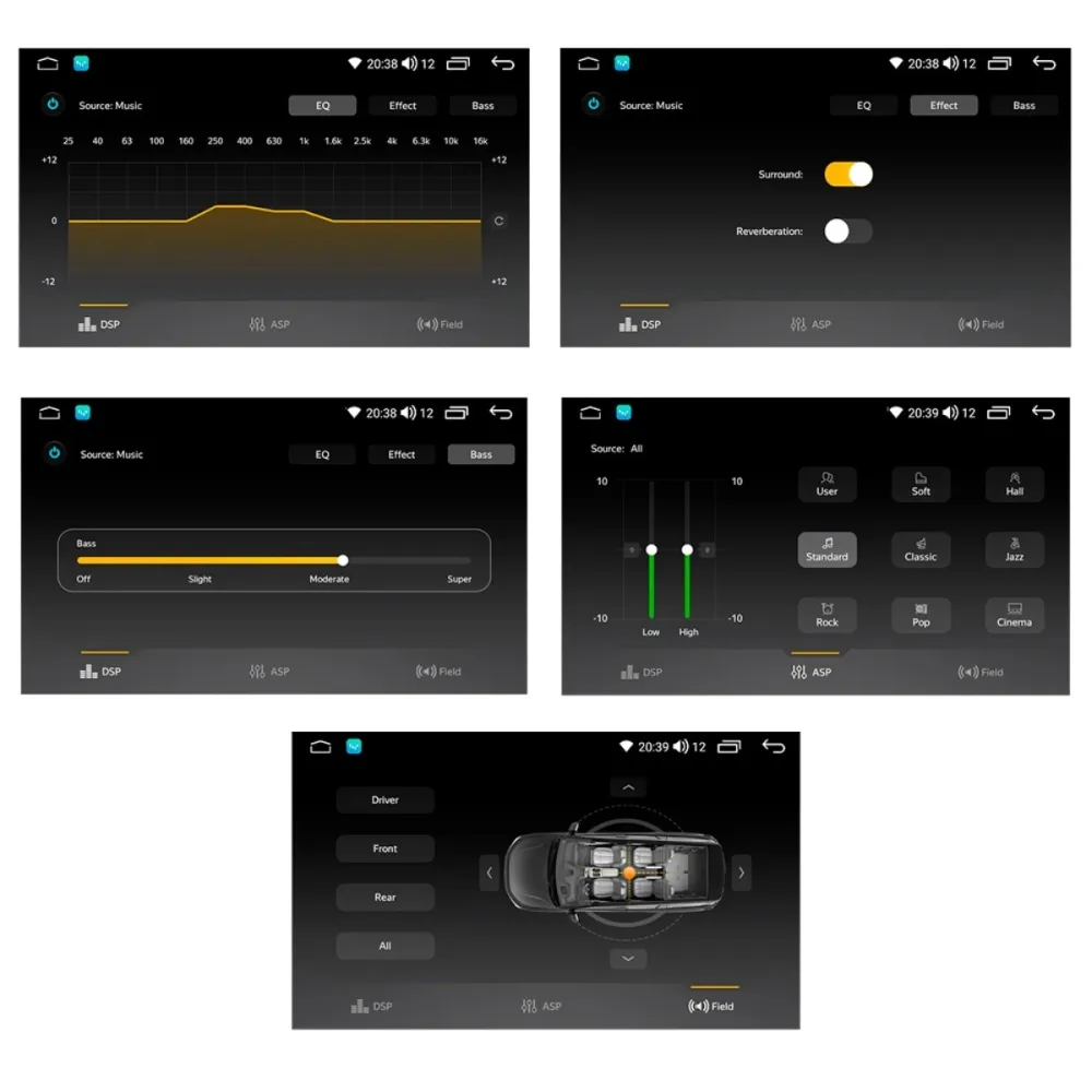 Штатна Android автомагнітола Cyclone VW9 для VW SKODA SEAT (4x64 CarPlay Android Auto) DSP 9 дюймів