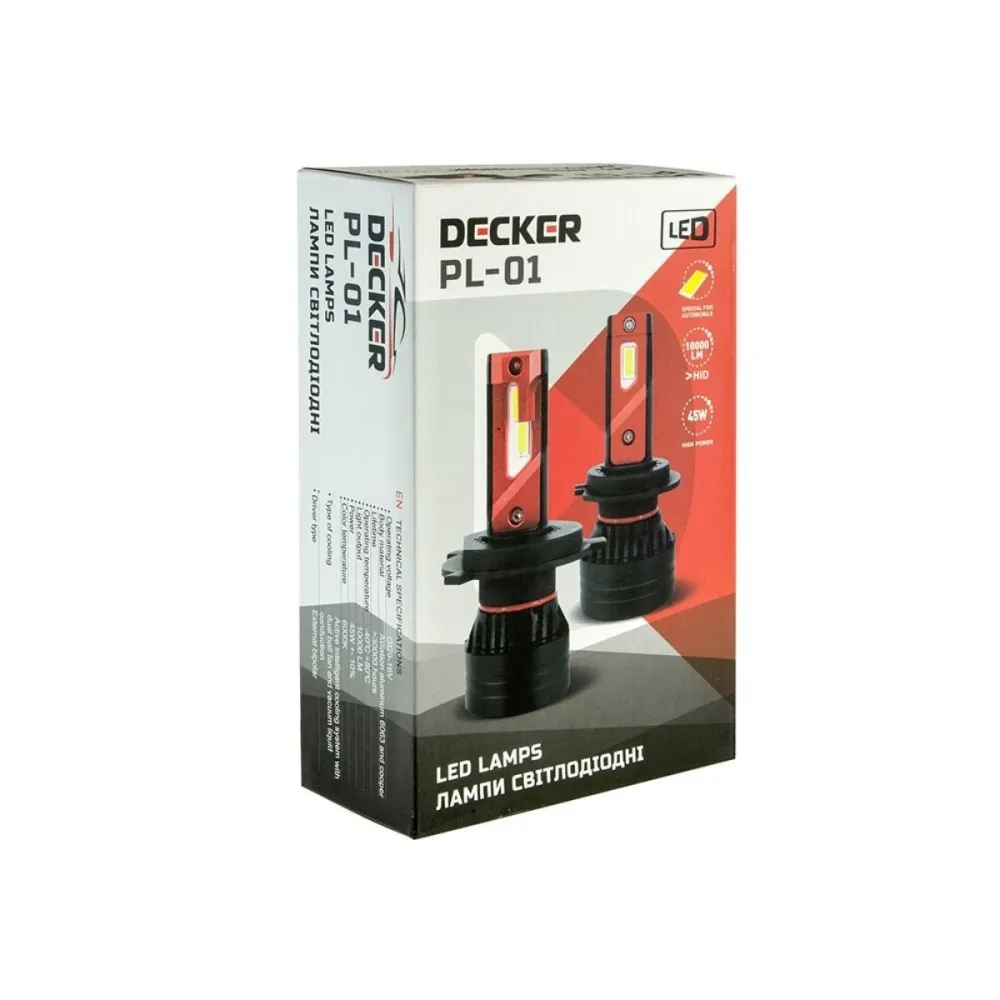 Комплект Led ламп DECKER LED PL-01 5K H13