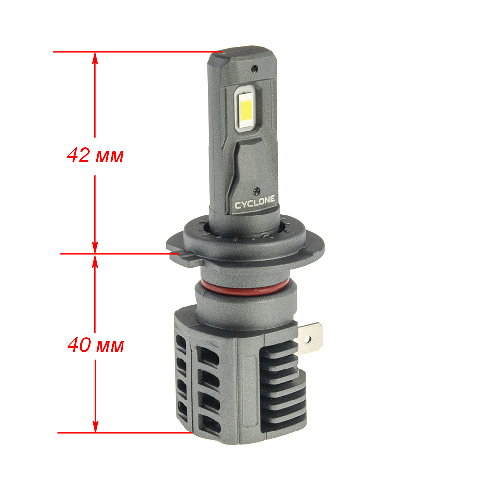 Led лампи CYCLONE LED H7 5500K TYPE 43 (2 шт.)