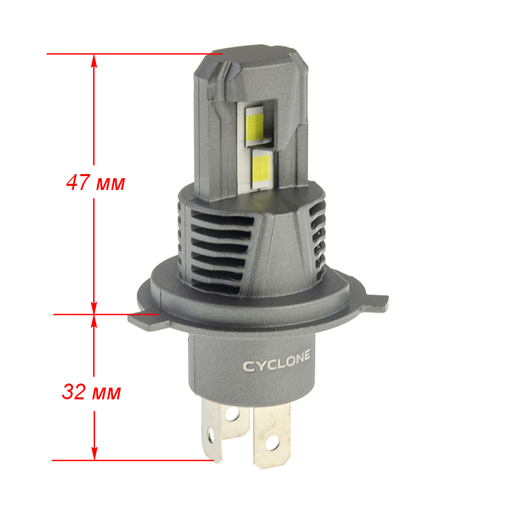 Led лампы CYCLONE LED H4 5500K TYPE 43 (2 шт.)